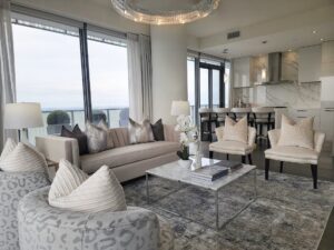 Professionally staged penthouse in Toronto area for sale