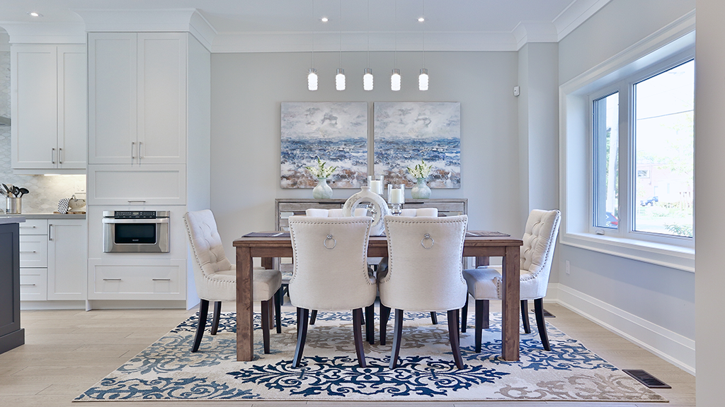 Greater Toronto Area dining room after Staged Set Sold services